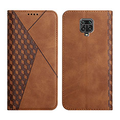 Funda de Cuero Cartera con Soporte Carcasa Y02X para Xiaomi Redmi Note 9 Pro Max Marron