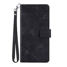 Funda de Cuero Cartera con Soporte Carcasa Y03B para Huawei Honor 9X Negro