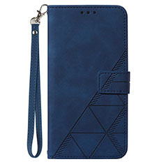 Funda de Cuero Cartera con Soporte Carcasa Y03B para Samsung Galaxy F22 4G Azul