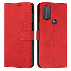 Funda de Cuero Cartera con Soporte Carcasa Y03X para Motorola Moto G Power (2022) Rojo