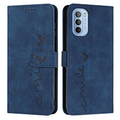 Funda de Cuero Cartera con Soporte Carcasa Y03X para Motorola Moto G31 Azul