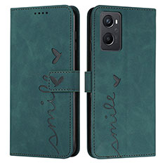 Funda de Cuero Cartera con Soporte Carcasa Y03X para Oppo A96 4G Verde