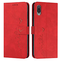 Funda de Cuero Cartera con Soporte Carcasa Y03X para Samsung Galaxy M02 Rojo