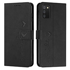 Funda de Cuero Cartera con Soporte Carcasa Y03X para Samsung Galaxy M02s Negro