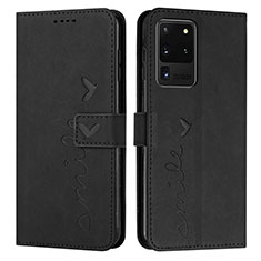 Funda de Cuero Cartera con Soporte Carcasa Y03X para Samsung Galaxy S20 Ultra Negro