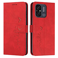 Funda de Cuero Cartera con Soporte Carcasa Y03X para Xiaomi Poco C55 Rojo