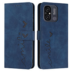 Funda de Cuero Cartera con Soporte Carcasa Y03X para Xiaomi Redmi 11A 4G Azul