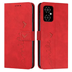Funda de Cuero Cartera con Soporte Carcasa Y03X para Xiaomi Redmi Note 11R 5G Rojo