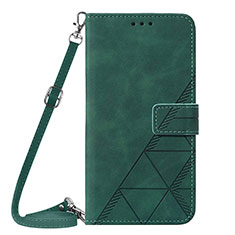 Funda de Cuero Cartera con Soporte Carcasa Y04B para Samsung Galaxy F42 5G Verde