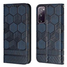 Funda de Cuero Cartera con Soporte Carcasa Y05B para Samsung Galaxy S20 FE (2022) 5G Azul