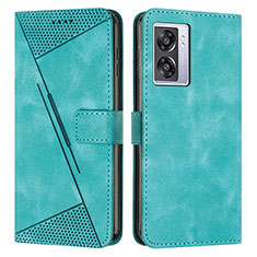 Funda de Cuero Cartera con Soporte Carcasa Y07X para Oppo A77 5G Verde