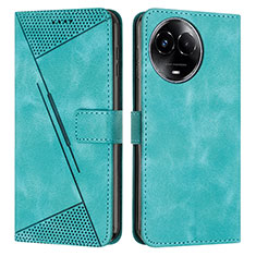 Funda de Cuero Cartera con Soporte Carcasa Y07X para Realme V50s 5G Verde