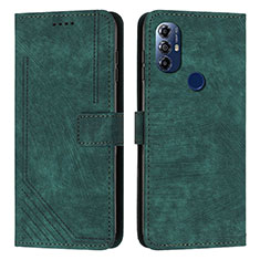 Funda de Cuero Cartera con Soporte Carcasa Y08X para Motorola Moto G Power (2022) Verde