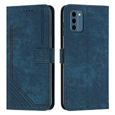 Funda de Cuero Cartera con Soporte Carcasa Y08X para Nokia C300 Azul