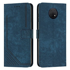 Funda de Cuero Cartera con Soporte Carcasa Y08X para Nokia G20 Azul