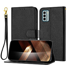 Funda de Cuero Cartera con Soporte Carcasa Y09X para Nokia G22 Negro