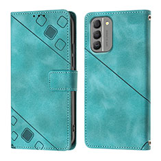 Funda de Cuero Cartera con Soporte Carcasa YB1 para Nokia G400 5G Verde