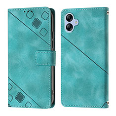 Funda de Cuero Cartera con Soporte Carcasa YB1 para Samsung Galaxy A04E Verde