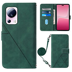 Funda de Cuero Cartera con Soporte Carcasa YB1 para Xiaomi Mi 13 Lite 5G Verde