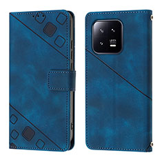 Funda de Cuero Cartera con Soporte Carcasa YB1 para Xiaomi Mi 13 Pro 5G Azul