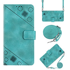 Funda de Cuero Cartera con Soporte Carcasa YB2 para Xiaomi Poco C55 Verde