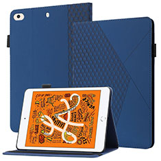 Funda de Cuero Cartera con Soporte Carcasa YX1 para Apple iPad Mini 4 Azul