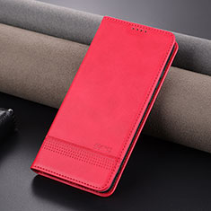 Funda de Cuero Cartera con Soporte Carcasa YZ1 para OnePlus Nord CE 3 5G Rosa Roja