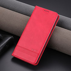 Funda de Cuero Cartera con Soporte Carcasa YZ2 para Huawei Honor 90 5G Rosa Roja