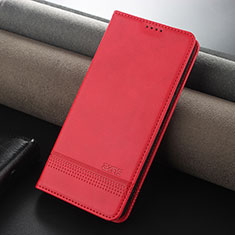 Funda de Cuero Cartera con Soporte Carcasa YZ2 para Huawei Honor 90 Lite 5G Rosa Roja