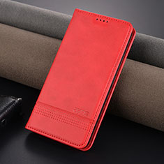 Funda de Cuero Cartera con Soporte Carcasa YZ2 para Xiaomi Mi 14 5G Rosa Roja