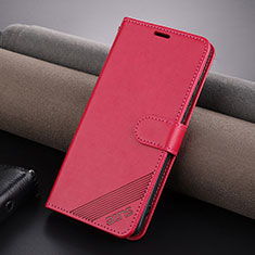 Funda de Cuero Cartera con Soporte Carcasa YZ3 para Huawei Mate 60 Pro Rosa Roja