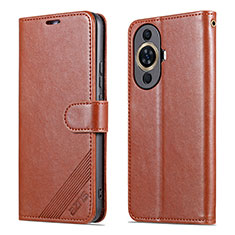 Funda de Cuero Cartera con Soporte Carcasa YZ3 para Huawei Nova 11 Pro Marron