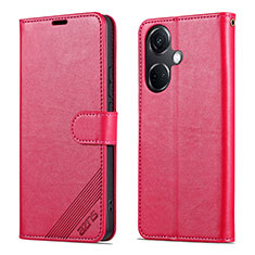 Funda de Cuero Cartera con Soporte Carcasa YZ3 para OnePlus Nord CE 3 5G Rosa Roja