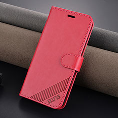 Funda de Cuero Cartera con Soporte Carcasa YZ3 para Xiaomi Mi 14 5G Rosa Roja