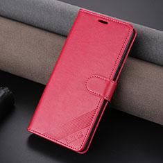 Funda de Cuero Cartera con Soporte Carcasa YZ4 para Huawei Honor 90 5G Rosa Roja