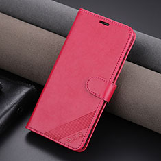 Funda de Cuero Cartera con Soporte Carcasa YZ4 para Huawei Honor Magic5 Pro 5G Rosa Roja