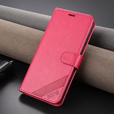 Funda de Cuero Cartera con Soporte Carcasa YZ4 para Huawei P60 Art Rosa Roja