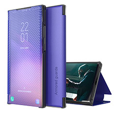 Funda de Cuero Cartera con Soporte Carcasa ZL1 para Samsung Galaxy A42 5G Morado