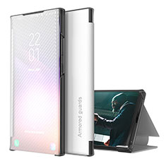 Funda de Cuero Cartera con Soporte Carcasa ZL1 para Samsung Galaxy A51 5G Plata