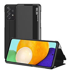 Funda de Cuero Cartera con Soporte Carcasa ZL1 para Samsung Galaxy A52 5G Negro