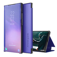 Funda de Cuero Cartera con Soporte Carcasa ZL1 para Samsung Galaxy M32 5G Morado