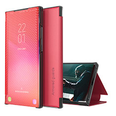 Funda de Cuero Cartera con Soporte Carcasa ZL1 para Samsung Galaxy S20 Plus 5G Rojo