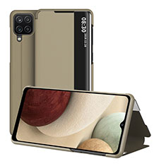 Funda de Cuero Cartera con Soporte Carcasa ZL2 para Samsung Galaxy M12 Oro