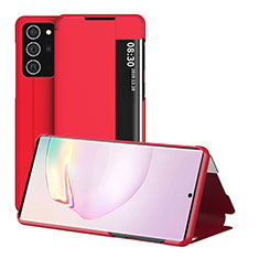 Funda de Cuero Cartera con Soporte Carcasa ZL2 para Samsung Galaxy Note 20 5G Rojo