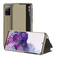 Funda de Cuero Cartera con Soporte Carcasa ZL2 para Samsung Galaxy S20 FE 5G Oro