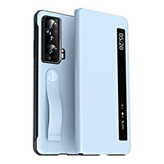 Funda de Cuero Cartera con Soporte Carcasa ZL3 para Huawei Honor Magic Vs Ultimate 5G Azul Cielo