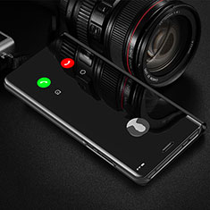 Funda de Cuero Cartera con Soporte Espejo Carcasa L01 para Xiaomi Mi 10 Ultra Negro