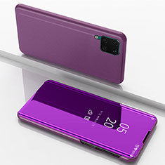 Funda de Cuero Cartera con Soporte Espejo Carcasa L02 para Huawei Nova 6 SE Morado