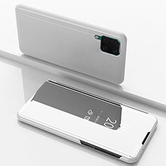 Funda de Cuero Cartera con Soporte Espejo Carcasa L02 para Huawei Nova 7i Plata