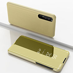 Funda de Cuero Cartera con Soporte Espejo Carcasa L03 para Sony Xperia 1 II Oro